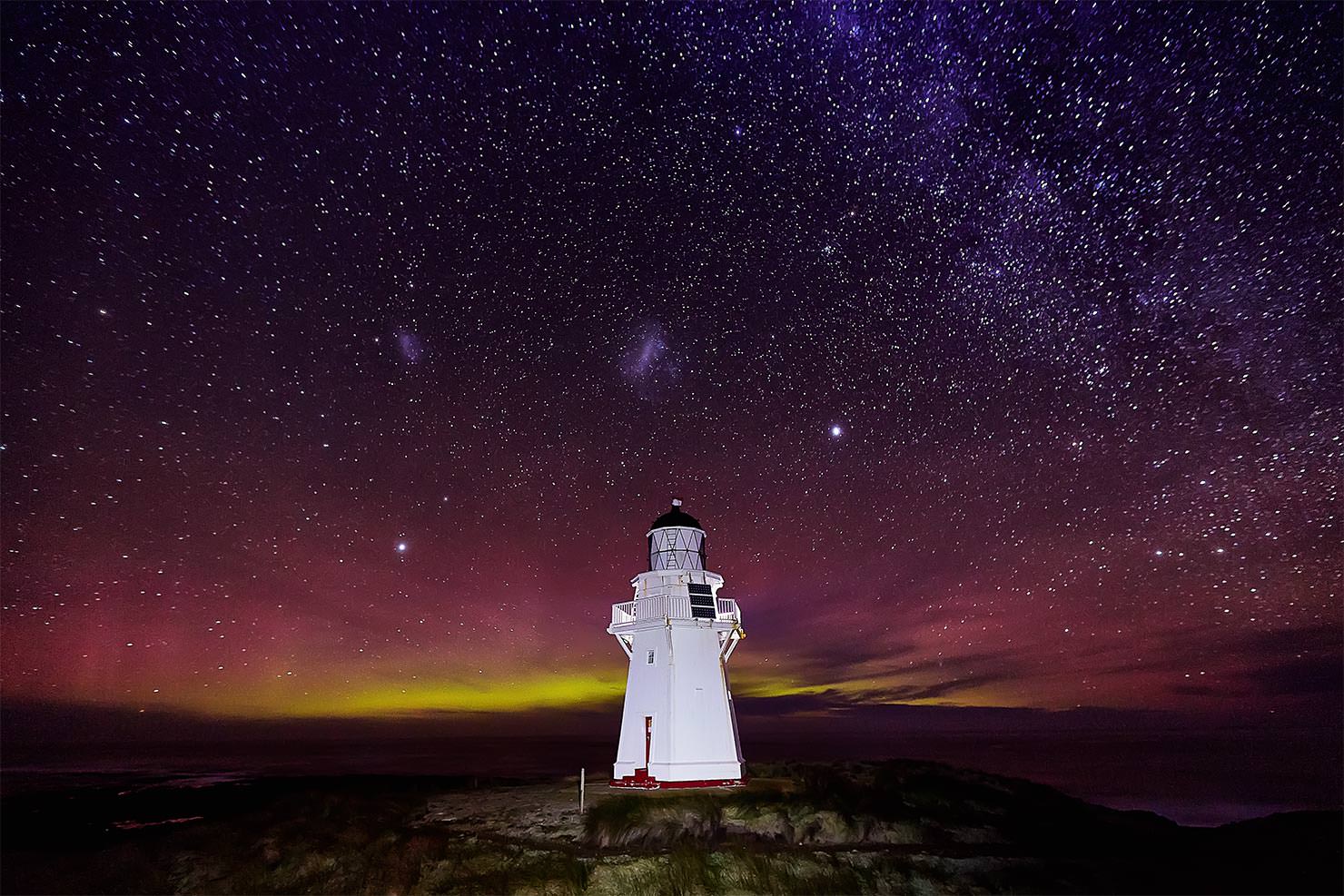 New Zealand Nights Aurora Australis & our Galaxy Above